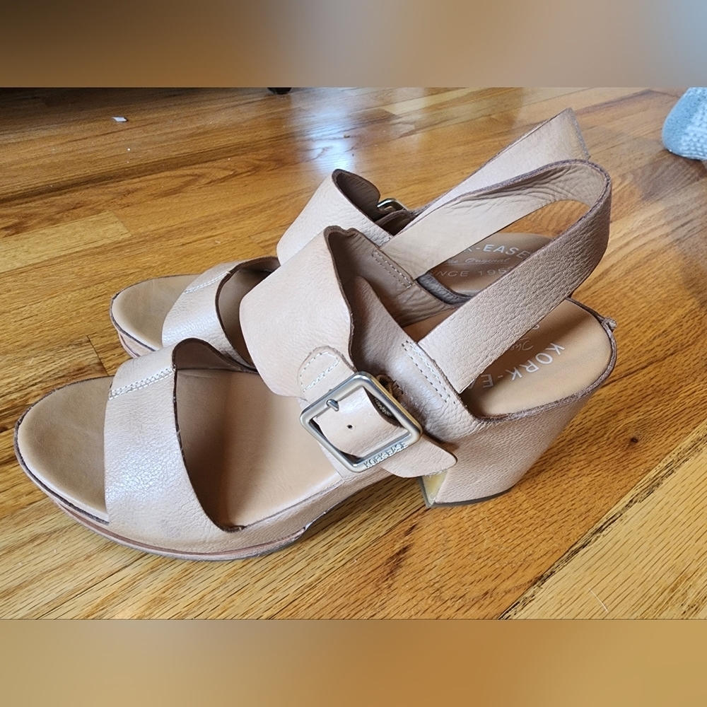 Kork-Ease San Carlos Tan Size 10 Leather Platform - Picture 7 of 9